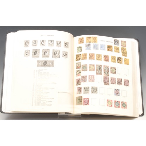 1220 - Stamps - GB Windsor album Vol I and part Vol II, 1941 - 1876, plenty of early material, W/MK varieti... 