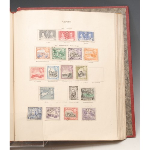 1235 - Stamps - SG: Mew Age Stamp Album, British Empire and Egypt, from 1936 - 1956, many sets and H/V's, e... 