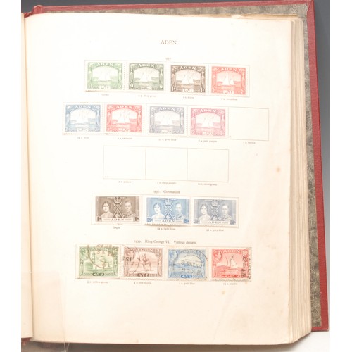 1235 - Stamps - SG: Mew Age Stamp Album, British Empire and Egypt, from 1936 - 1956, many sets and H/V's, e... 