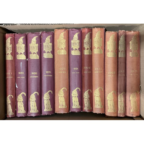 576 - Books - Punch, bound folios, various editions between 1887 to 1932 (42)