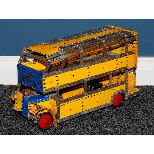 7067 - Model Engineering & Constructional Toys - a Meccano model of a double decker bus, the model construc... 