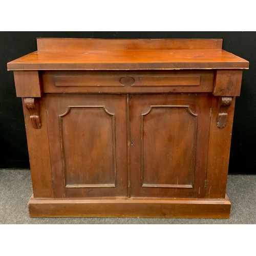 221 - A Victorian mahogany Chiffonier Sideboard, 91.5cm high x 105cm wide x 40cm deep;  Victorian Rosewood... 