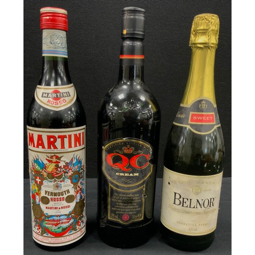 247 - Wines and Spirits - Martini Rosso Vermouth, 14.7%, 75cl, Belnor Poire Mousseux Superior sparkling Pe... 