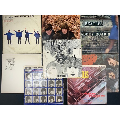 258 - Vinyl Records Lps, The Beatles, Revolver, PCS 7009 (VEX 606-1), Please Please Me, Rubber Soul, With ... 