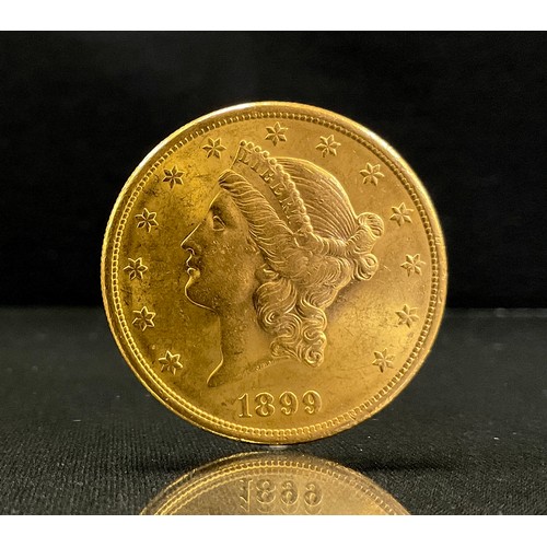 362 - Coins - A United States of America 20 Dollar Liberty Head Gold Coin, date 1899, San Francisco mint, ... 