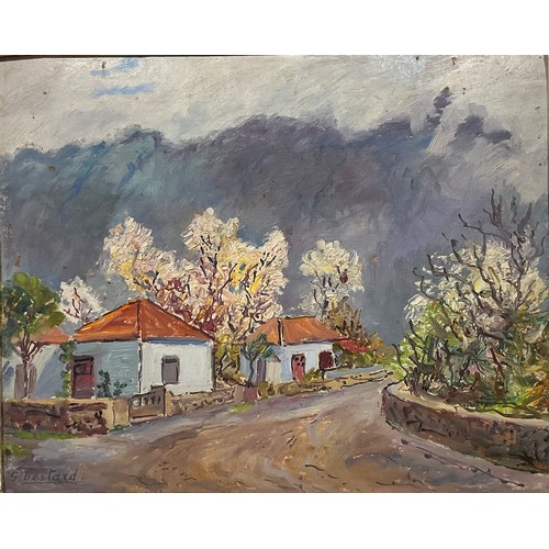 512 - Guillermo Bestard Cánaves (1881-1969)
Landscape El Paso - La Palma
signed, acrylic on board, 27cm x ... 