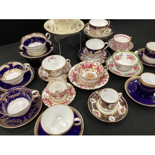 10 - 19th century/20th century tea cups and saucers including; T.Goode and Sons, Copeland Spode; etc (15)