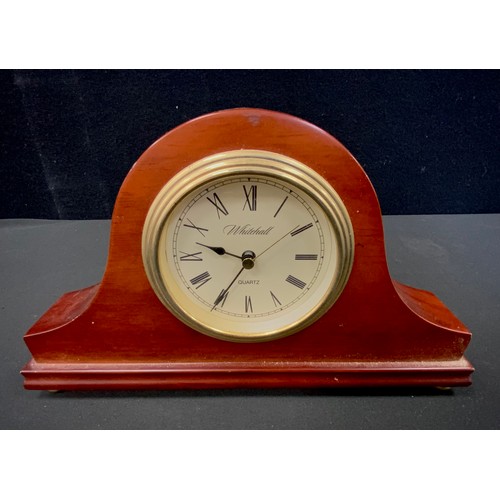 24 - A Marine/shipping interest carved oak cased bulk head or wall time piece, cream dial, eight day move... 