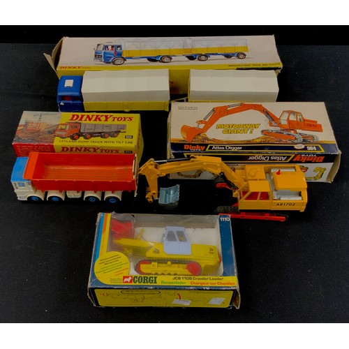 50 - A boxed Dinky Toys No.917 Mercedes-Benz Truck and Trailer;  925 Leyland Dup Truck with Tilt Cab, 984... 
