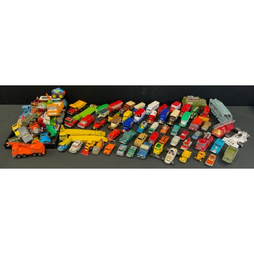 75 - Diecast Vehicles - Dinky toys, Corgi, Matchbox Lesney etc Cars, Vans, UFO interceptor, Racing cars e... 