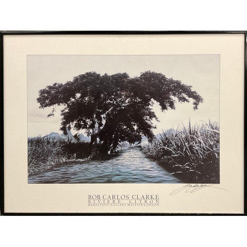 129 - Bob Carlos Clarke (1950-2006), ‘Rivière Citron’, monochrome photographic print, signed lower right m... 