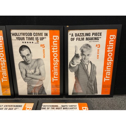 117 - Trainspotting - set of five characters Cinema Lobby posters,  Begbie, Diane, Spud, Sick Boy, and  Re... 