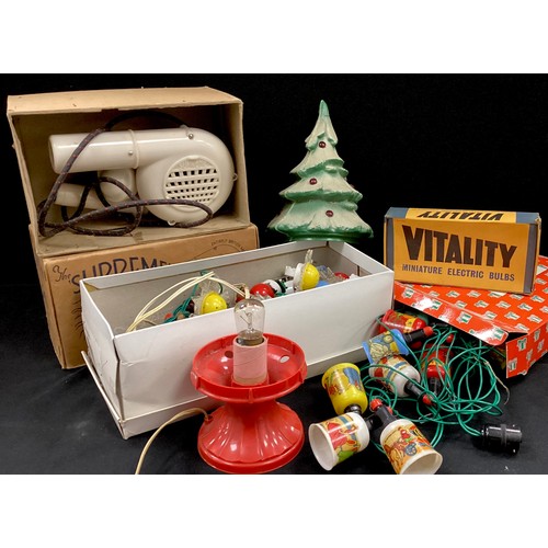 250 - Mid century vintage Christmas lights; etc (For Decorative Purposes only)