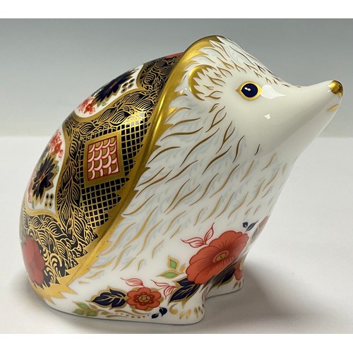 6 - A Royal Crown Derby paperweight, Old Imari Hedgehog, exclusive to Peter Jones of Wakefield, this is ... 