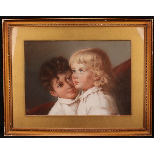 423 - Continental School (early 20th century)
Siblings,
pastel, 27cm x 38cm