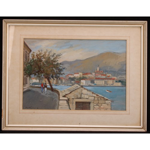 427 - Bert Roffey (20th century)
Corzula, Yugoslavia,
signed and dated 76, watercolour, 28cm x 40cm