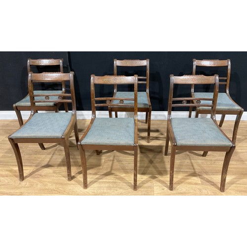 459 - A set of six Regency style dining chairs (6)