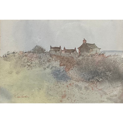 501 - John Blockley (1921-2002)
Cottages on the Moor
signed, watercolour, 16cm x 23cm