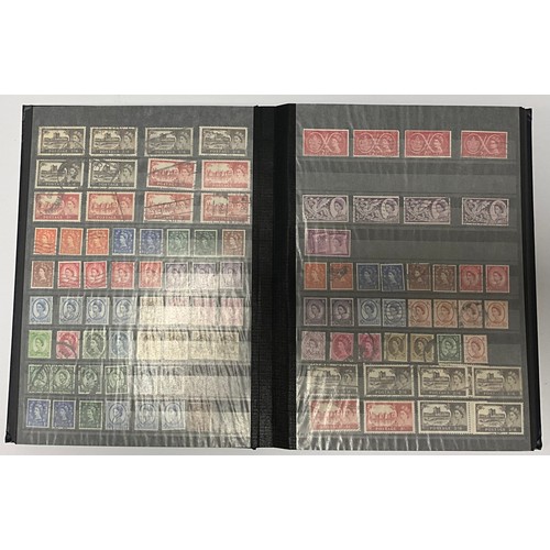 521 - Stamps - GB Stockbook 1841 - 1980's including 23 1841 1d reds on mourning covers, black MX cancels, ... 