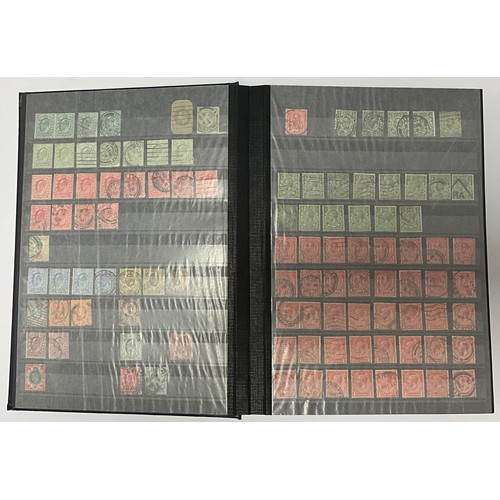 521 - Stamps - GB Stockbook 1841 - 1980's including 23 1841 1d reds on mourning covers, black MX cancels, ... 