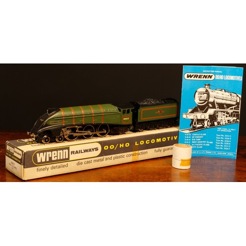 7169 - Wrenn Railways OO Gauge W2211 'Mallard' 4-6-2 locomotive and eight wheel tender, B.R. green livery, ... 