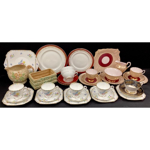 61 - Mid century ceramics including- A part Shelley tea service for four, Beswick; etc