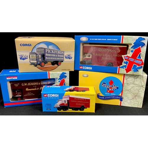 65 - Corgi Classics including; Robsons of Carlisle Thames Trader Box Van, CC11002 Thames Trader Lutron Va... 