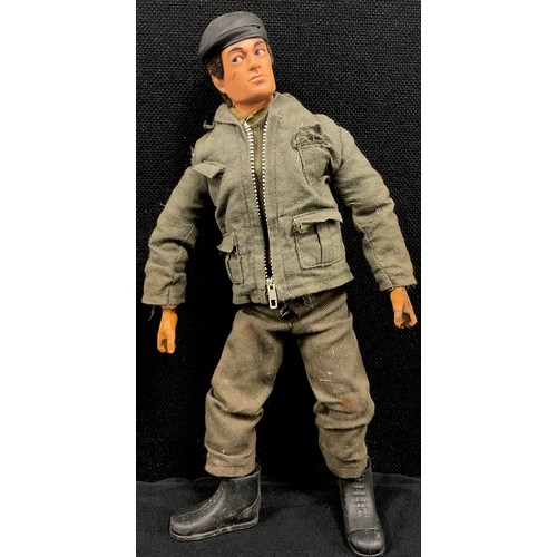 66 - Toys - 1960s Hasbro Action man, flock hair, fixed blue eyes, marked Hong Kong, made in England by Pa... 