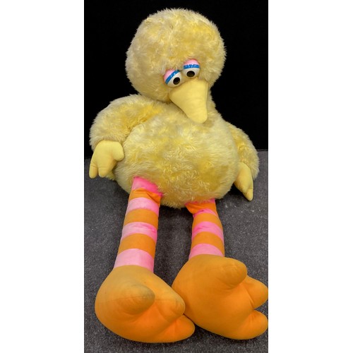 198 - Extra large rare Big Bird official Sesame Street merchandise soft plush, height 152cm, width 74cm