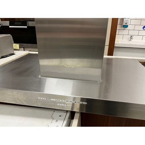 183 - A Miele 90cm, variable height island extractor hood, model number DA 420 V.