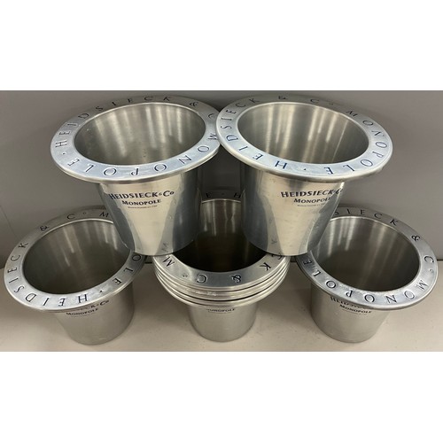 189 - A set of nine Heidsieck &Co. Monopole Champagne / ice buckets, (9).