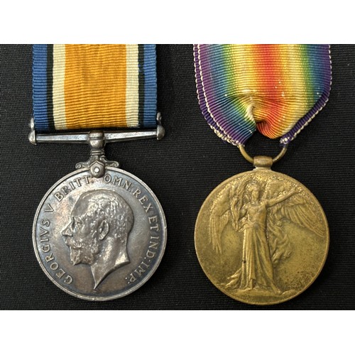 2002 - WW1 British War Medal and Victory Medal to 18151 Pte RT Lathbury, Royal Warwickshire Regiment. Compl... 