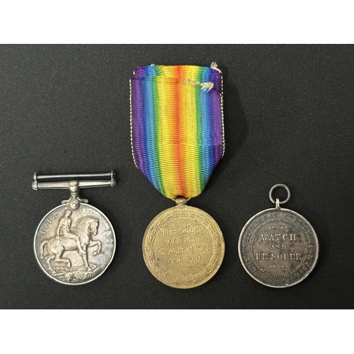 2003 - WW1 British War Medal and Victory Medal to 28517 Clp W Boon, RAMC along with an Army Temperance Meda... 