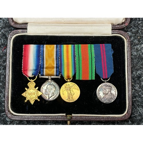 2007 - WW1 British Welsh Regiment Medal Group to Sjt. George Frederick Macken comprising of 1914-15 Star, W... 