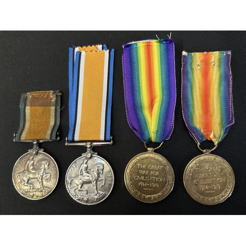 2008 - WW1 British War and Victory Medals, all singles: War Medals to 12094 Clp A Boyer, Royal Warwickshire... 