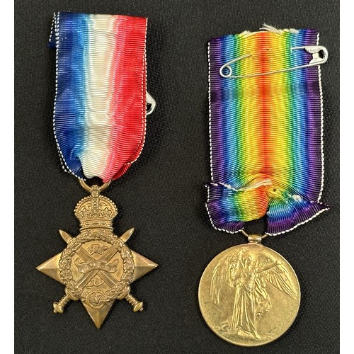 2011 - WW1 British Mons Star 1914 and Victory medal along with a Second Division Gallantry Note  dated 1917... 