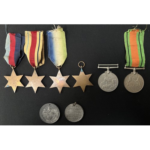 2023 - WW2 British Medal Group comprising of: 1939-45 Star, Africa Star, Atlantic Star, Burma Star, War Med... 