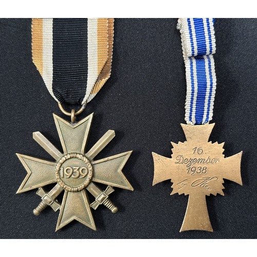 2030 - WW2 Third Reich Kriegsverdienstkreuz 2.Klasse mit Schwertern - War Merit Cross 2nd Class with Swords... 