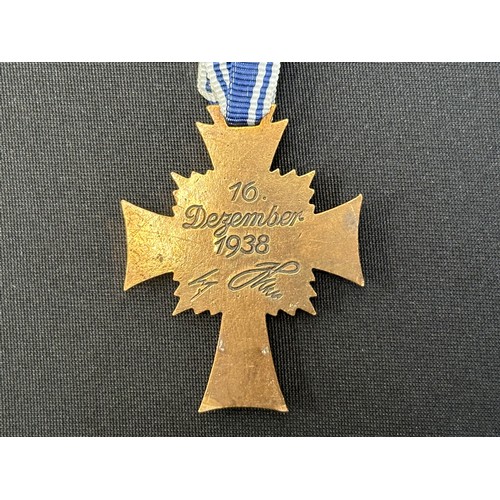 2032 - WW2 Third Reich Ehrenkreuz der Deutsche Mutter Dritte Stufe - Mother's Cross 3rd Class (Bronze) comp... 