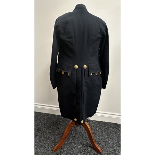 2041 - Victorian Royal Navy Boy Midshipman's Jacket with VR Queens Crown Buttons. Maker label to neck 