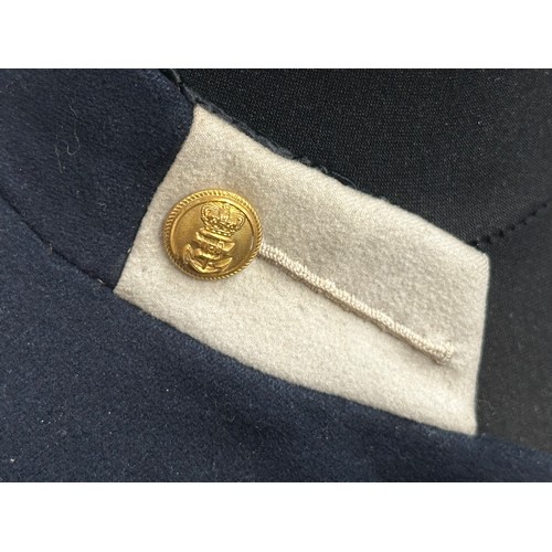 2041 - Victorian Royal Navy Boy Midshipman's Jacket with VR Queens Crown Buttons. Maker label to neck 