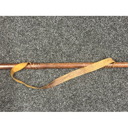 2051 - British Calvalry Lance, Bamboo, with Red over White Pennant. Metal lance tip 315mm in length and 170... 