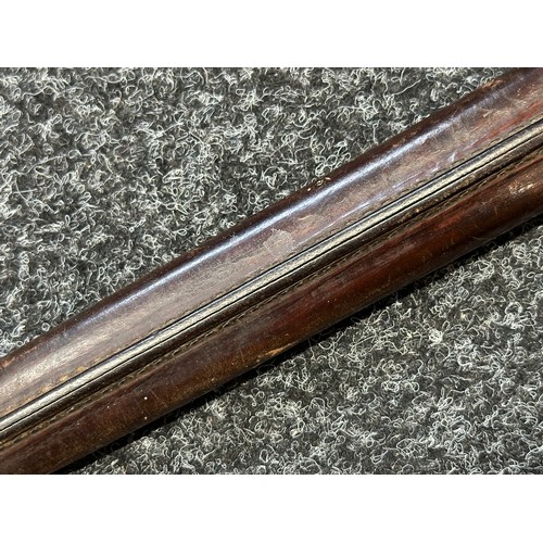 2055 - Boer War British Lee Metford Bayonet with double edged blade 294mm in length, dated 4/97. Wooden gri... 