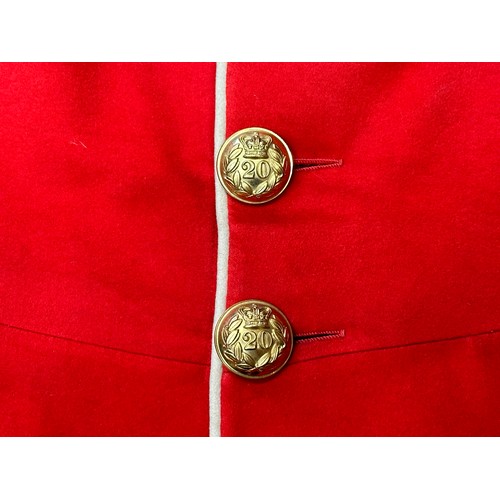 2058 - Victorian 20th of Foot Officers Tunic, all full Gilt Buttons present, Colonels Rank to collar. Singl... 