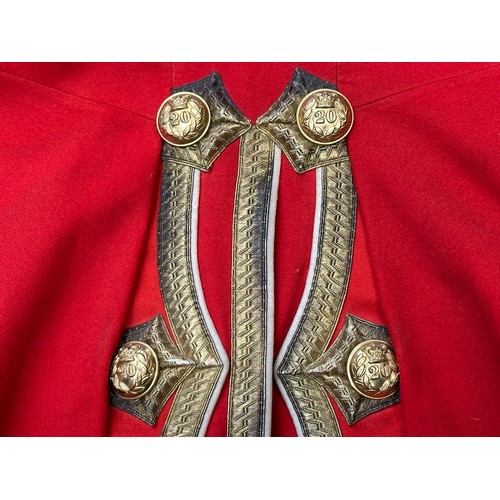 2058 - Victorian 20th of Foot Officers Tunic, all full Gilt Buttons present, Colonels Rank to collar. Singl... 