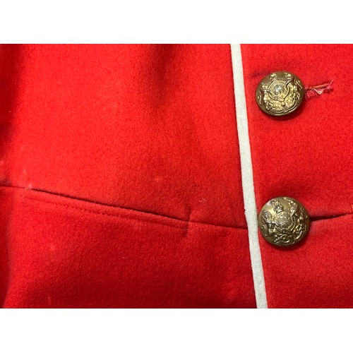 2061 - Edwardian Fusiliers Colour Sgt's Dress Uniform Tunic with Flaming Grenade Collar insignia. Kings Cro... 