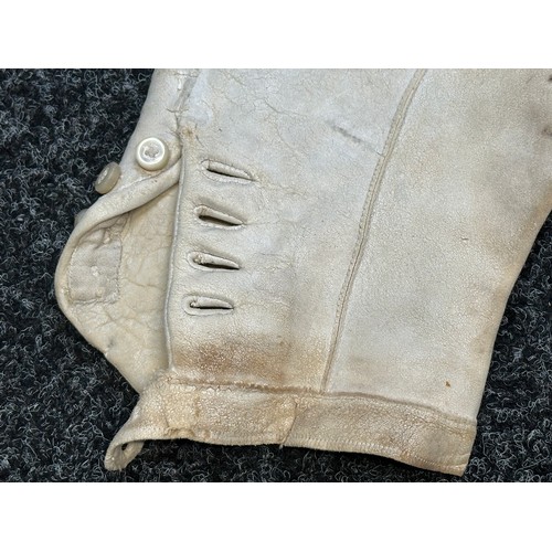 2070 - Victorian Buckskin Breeches. No makers marks other than on the buttons. Very small size approx. 24/2... 