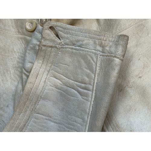 2070 - Victorian Buckskin Breeches. No makers marks other than on the buttons. Very small size approx. 24/2... 