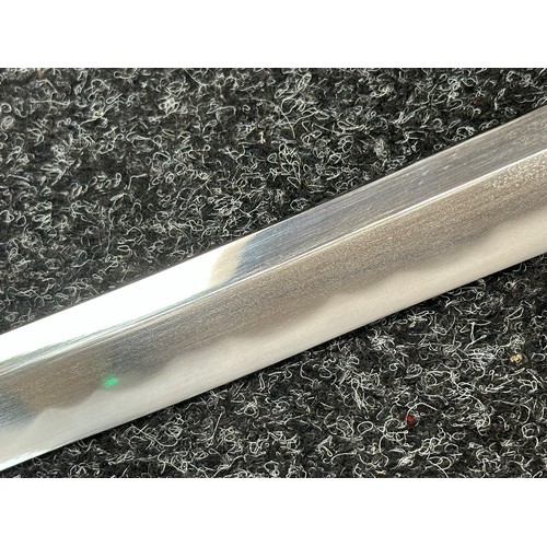 2094 - Japanese Katana Sword with single edge blade 650mm in length. Visible Hamon line. Tang is signed 