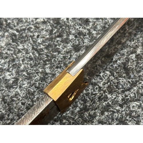 2094 - Japanese Katana Sword with single edge blade 650mm in length. Visible Hamon line. Tang is signed 